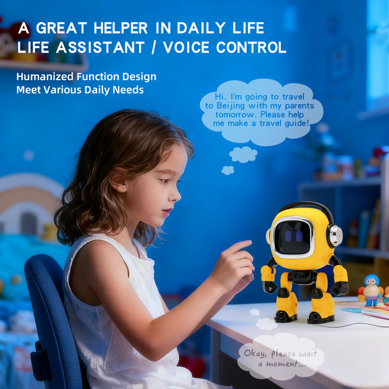 Educational Toys - AIインタラクティブロボットおもちゃ 音声制御ロボット 内蔵ストーリーテリング＆普遍的な知識Q&A 幼児学習用コンパニオンおもちゃ
