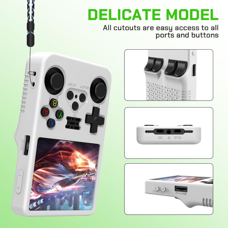 R36S携帯ゲーム機用シリコン保護ケース360 °   フル - Retro Handheld Game Console R36S のレビューと価格