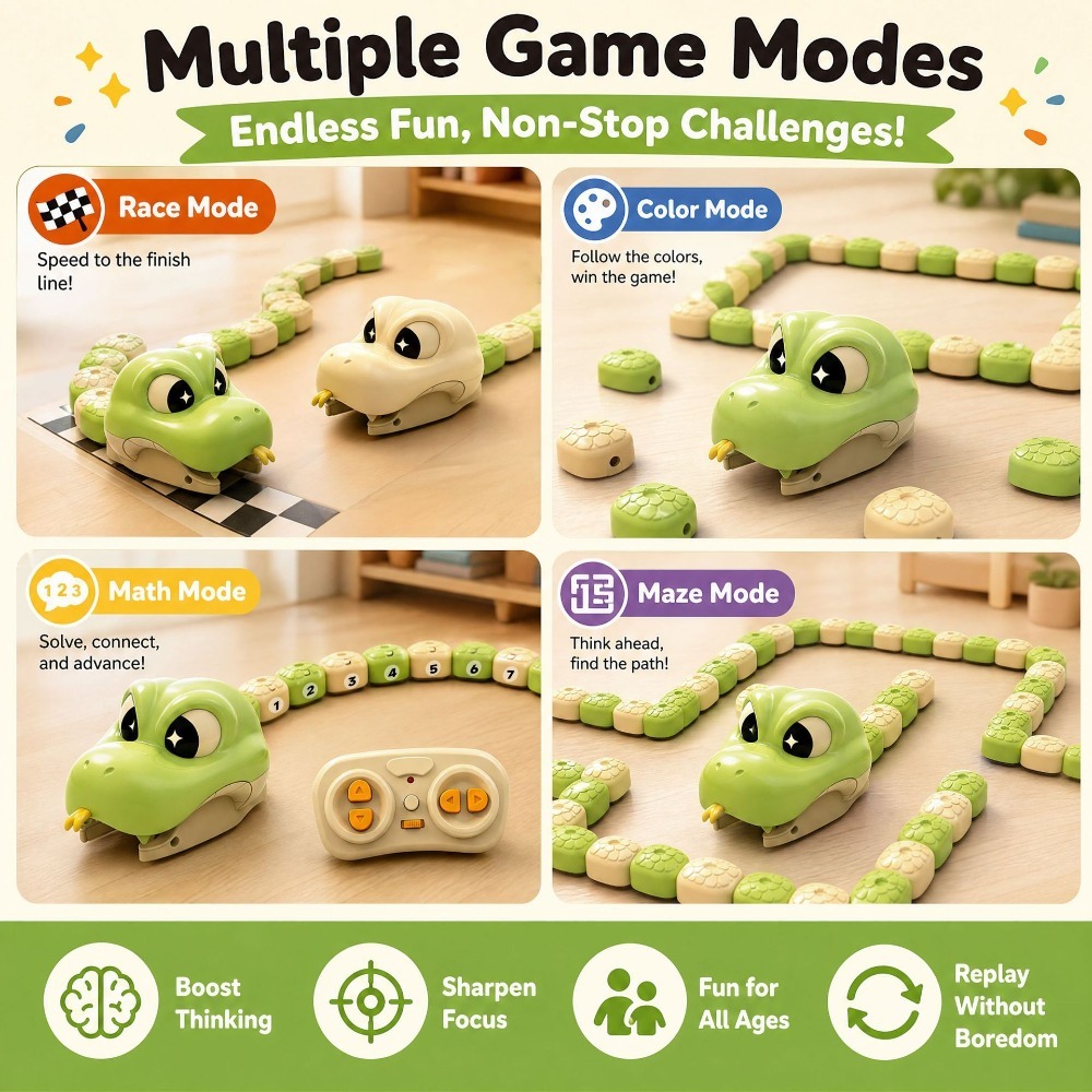 2人対戦型リモコン磁気グリーディスネークカーインタラクティブ - Educational Toys のレビューと価格